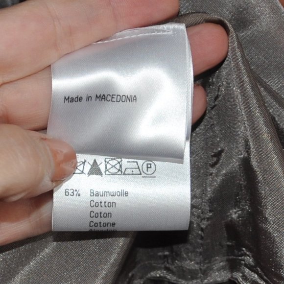 New Betty Barclay Grey & Red Tailored Zip-up Botanical Floral Jacket 34 S - Picture 8 of 9